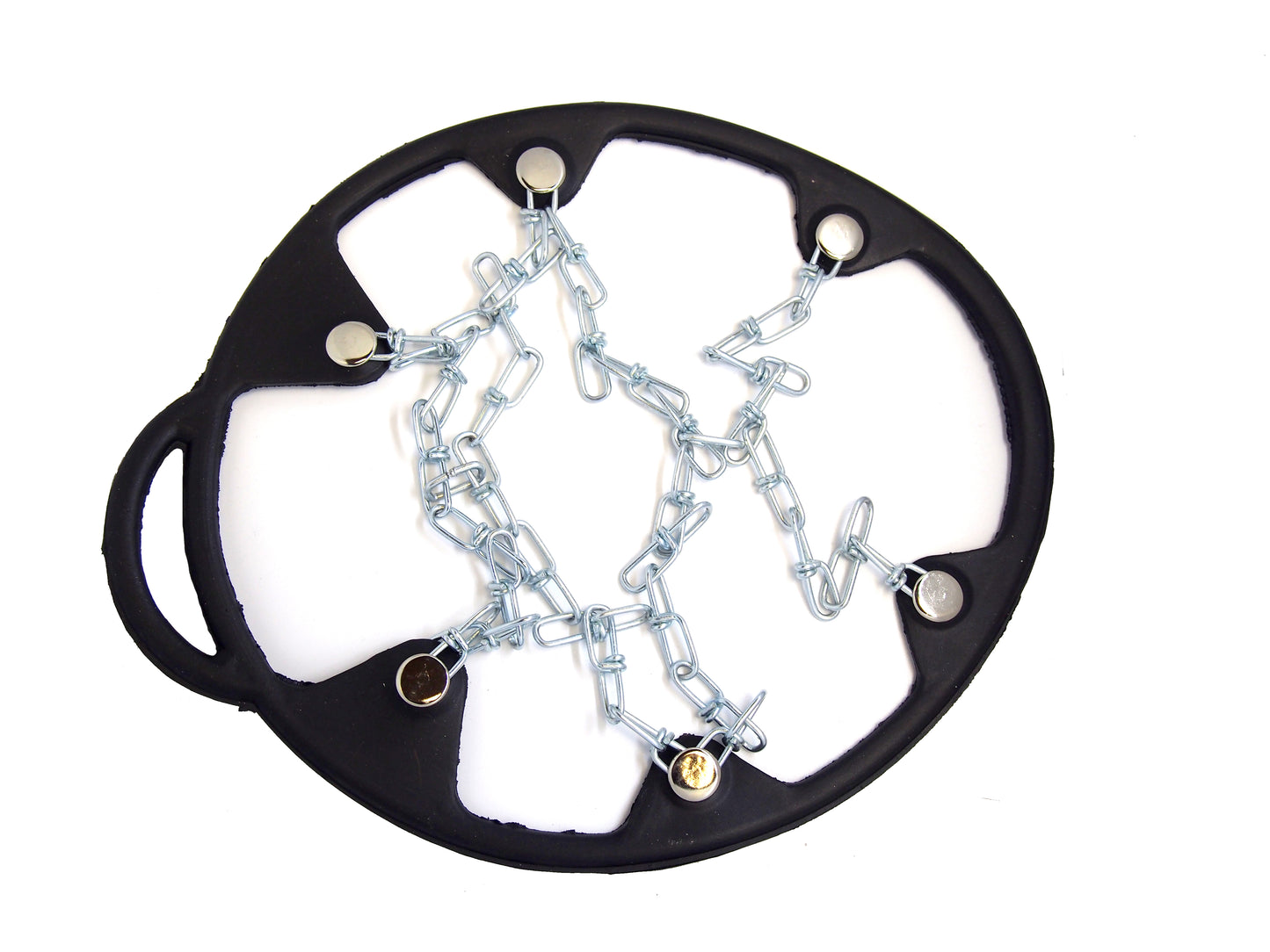 Ice Cleats for Winter Traction, for large winter boots,Anti-Slip Snow Grips with chains Ideal for ice fishing, Ice fishing crampons
