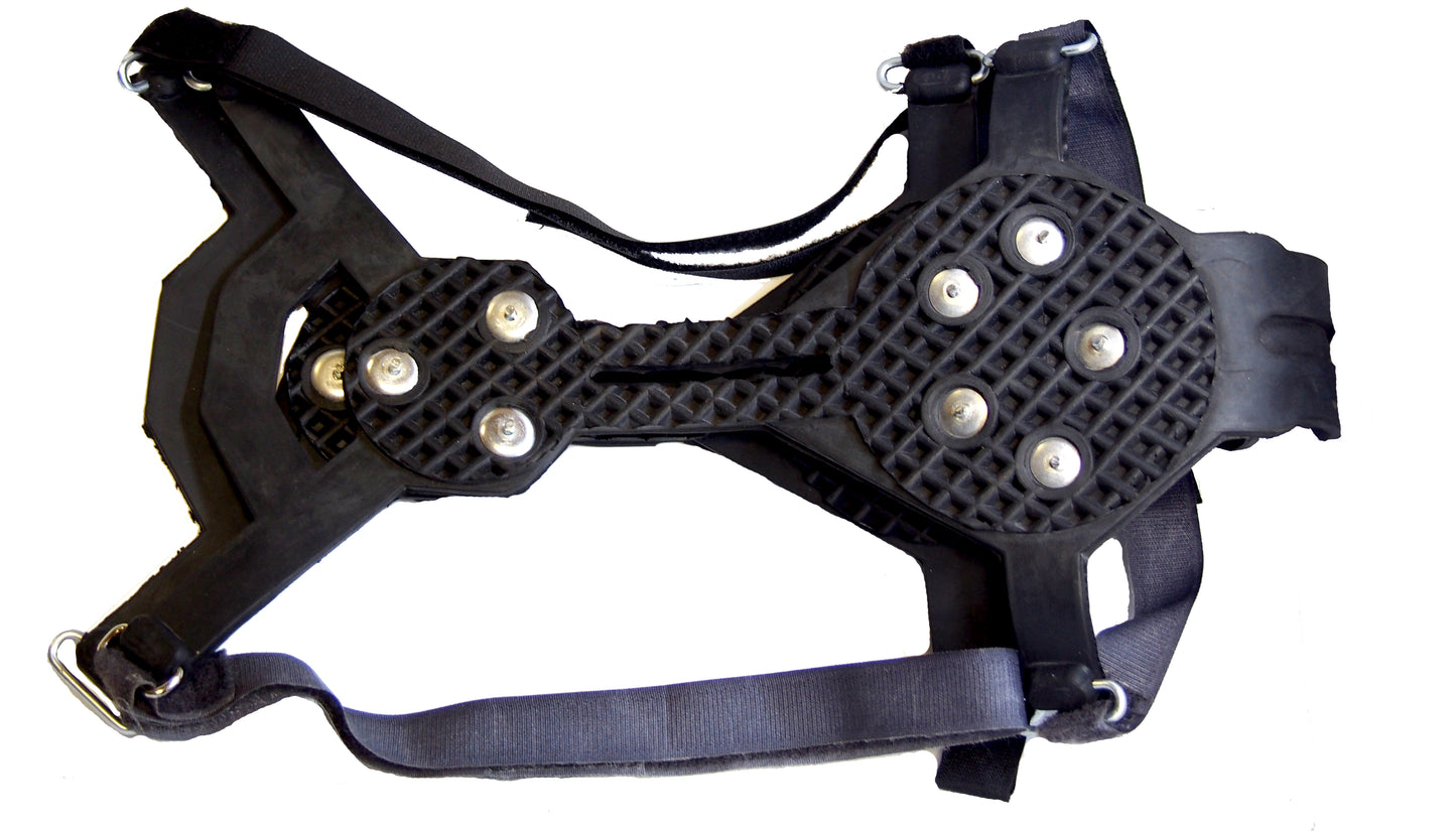 Ice Cleats for Winter Traction, for large winter boots,Anti-Slip Snow Grips with 8 Claws, Ideal for ice fishing, Ice Cleats for Boots