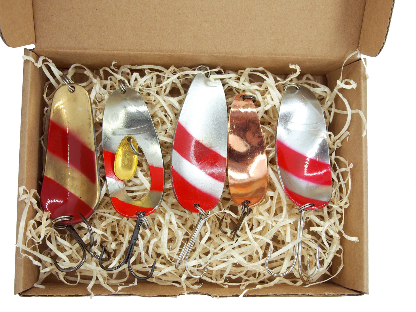 classic fishing spoon set, pike fishing lure, casting spoons